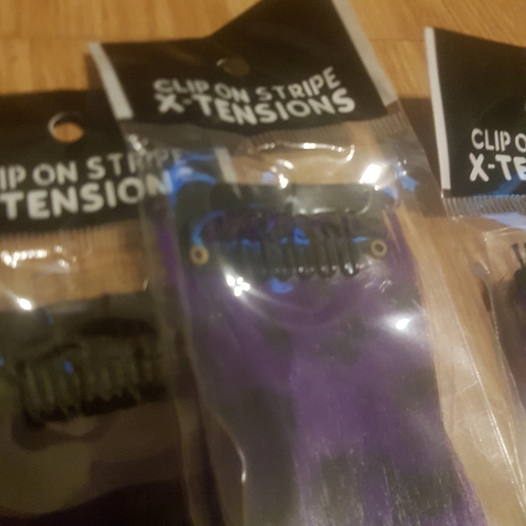 💜 4x Purple Leopard Print Hair Extension Clips - Picture 12 of 13